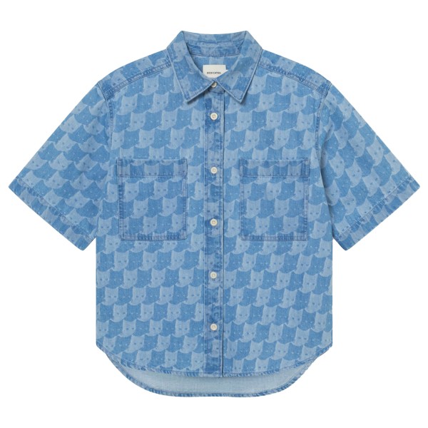 Bluse DEDICATED Shirt Stensvik Denim Damen (Gr L |blau)