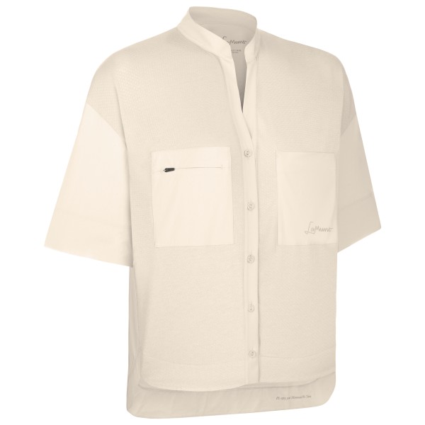 Bluse LaMunt Ulli Mountain Travel S/S Shirt Damen (Gr 32 |beige/weiß)