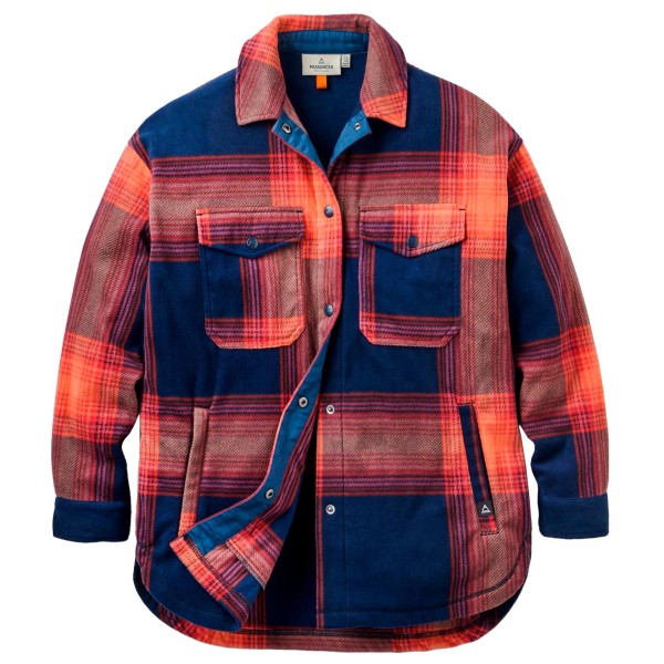 Passenger Women’s East Recycled Polar Fleece Shirt Overhemd Rood