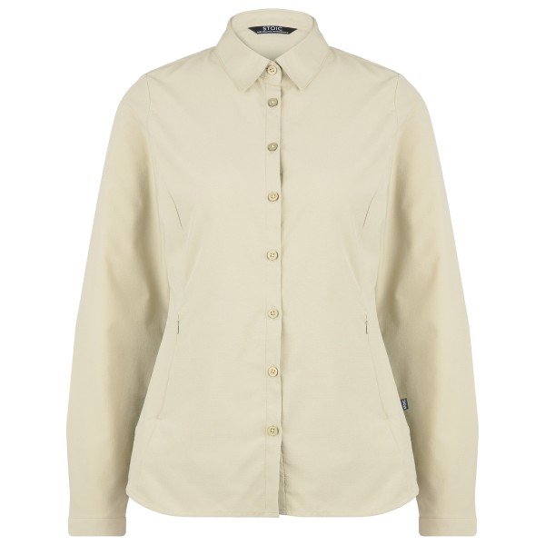 Stoic – Women’s AntiMosquito ByskeSt. Shirt L/S – B-artikel – Blouse maat S, Beige