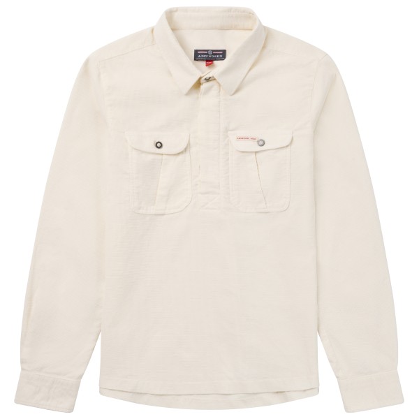 Amundsen Sports - Women's Ranger Velvet Half-Zip Shirt - Bluse Gr S weiß/beige