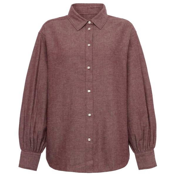 KnowledgeCotton Apparel Women’s Fisbone Flanel Blouse Bruin