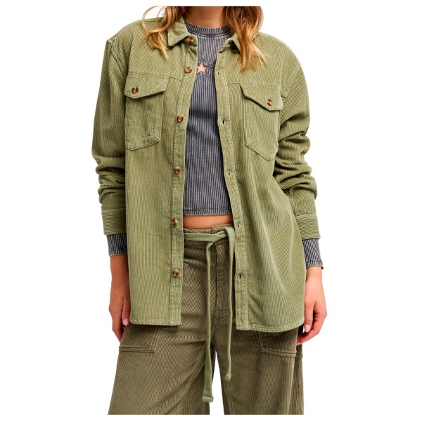 Roxy Women’ Let It Go Cord Overhemd Olijfgroen