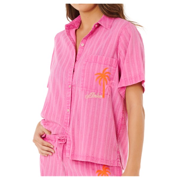 Rip Curl Hotel Malibu Embroid Shirt Bluse Damen (Gr XS |rosa)