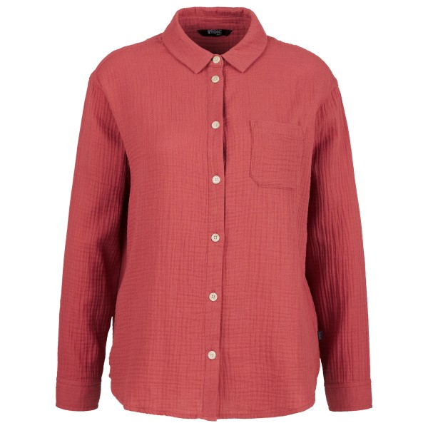 Bluse Stoic MMXX. Loddby Blouse L/S Damen (Gr XL |rot)