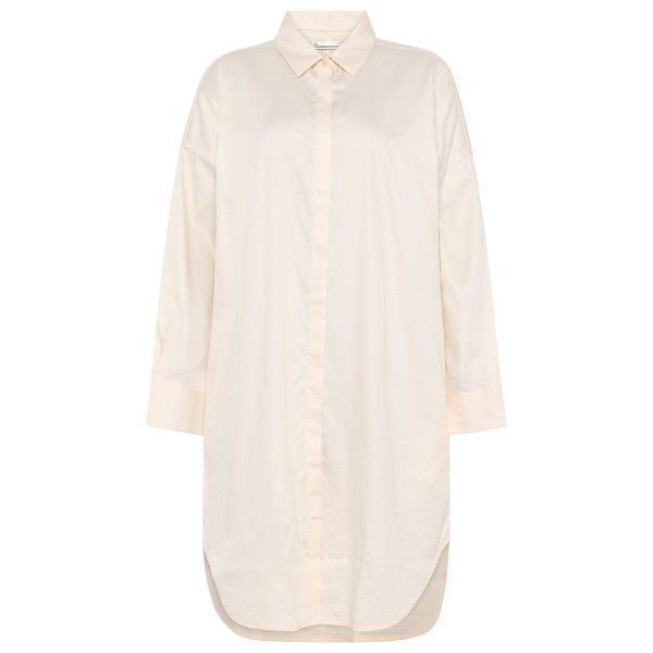 KnowledgeCotton Apparel Organic Cotton Satin Shirt Dress Hemd Damen (Gr XL |weiß)