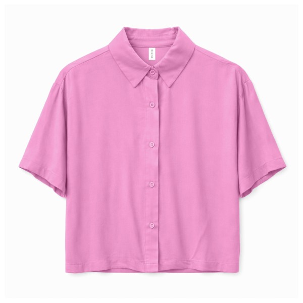 Mazine Short Sleeve Viscose Shirt Bluse Women (Gr XL |rosa/weiß)