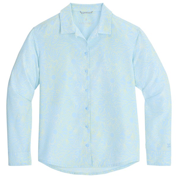 Royal Robbins Salathe Sun Shirt L/S Bluse Women (Gr XS |blau/grau)