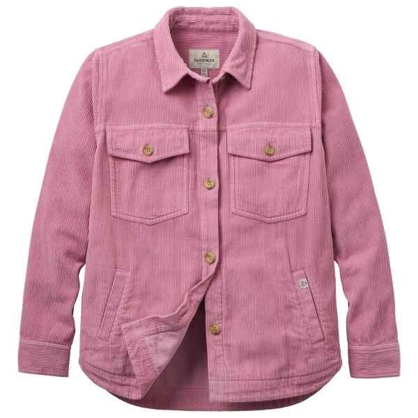 Passenger Women’s Stella Heavyweight Cord L/S Shirt Overhemd Roze