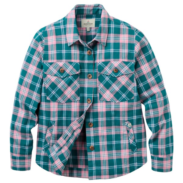 Passenger Women’s Stella Organic Cotton L/S Shirt 2.0 Overhemd turkoois Turquoise