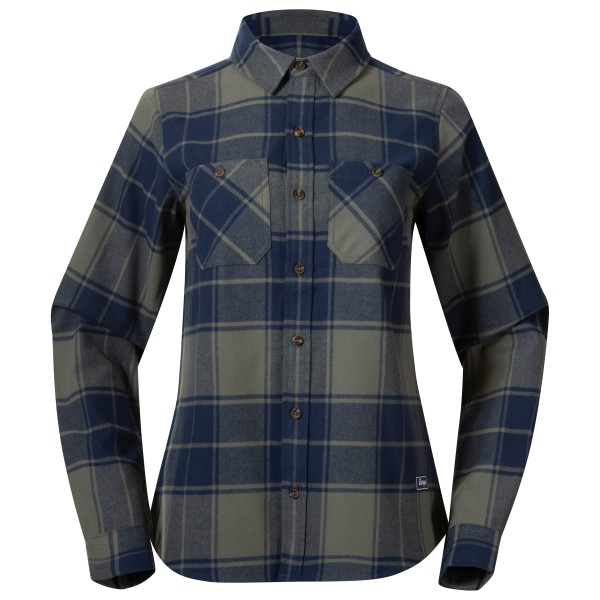 Bergans Women’s Nordmarka Flannel Shirt Overhemd Grijs