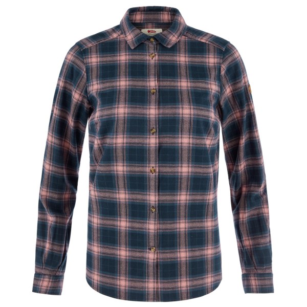 Fjällräven Women’s Övik Classic Flannel Shirt Overhemd Blauw