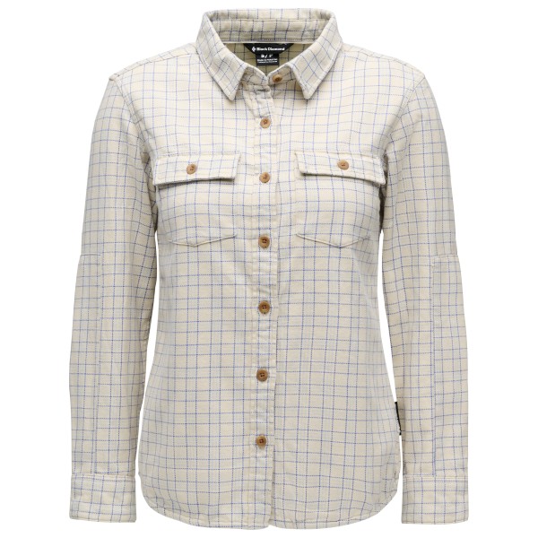 Diamond Women’s Project Twill L/S Shirt Overhemd Grijs