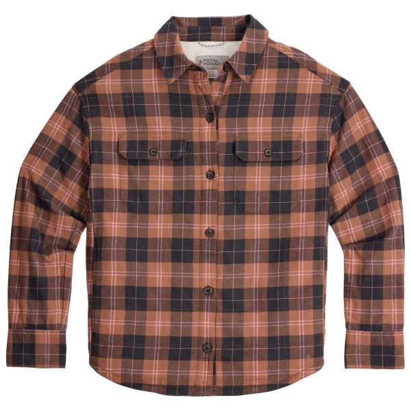 Royal Robbins Women’ Vista Flannel Shacket Overhemd Bruin