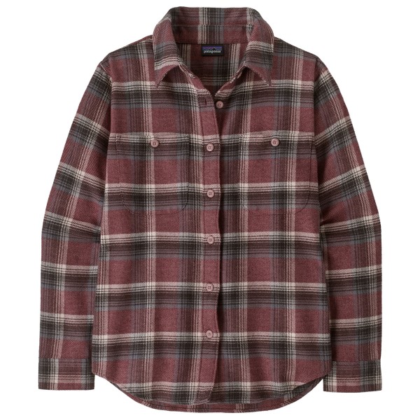 Patagonia Women’s Fjord Flannel Shirt Overhemd Cozy Cabin Berry Fig