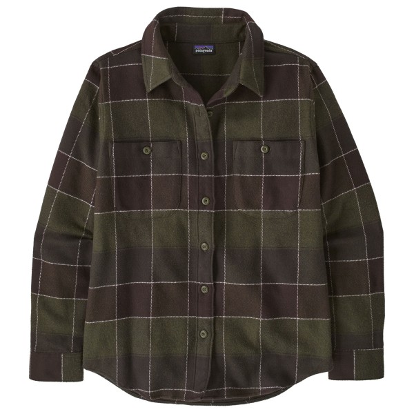 Patagonia Women’s Fjord Flannel Shirt Overhemd Zwart