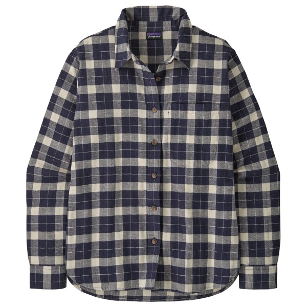 Patagonia Women’s LW Fjord Flannel Shirt Overhemd Grijs