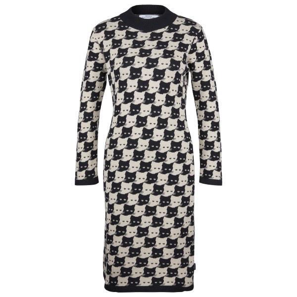 DEDICATED Dress Lo Pepita Cats Kleid Damen (Gr M |grau)