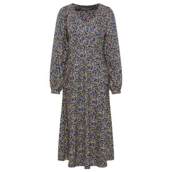 Image of Tranquillo - Women"s Lockeres Ecovero-Kleid V-Neck - Kleid Gr 36;38;40;42;44 grau;rot'