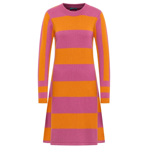 Image of Tranquillo - Women"s Strick-Kleid im Block-Design - Kleid Gr M;S;XS rosa/orange'
