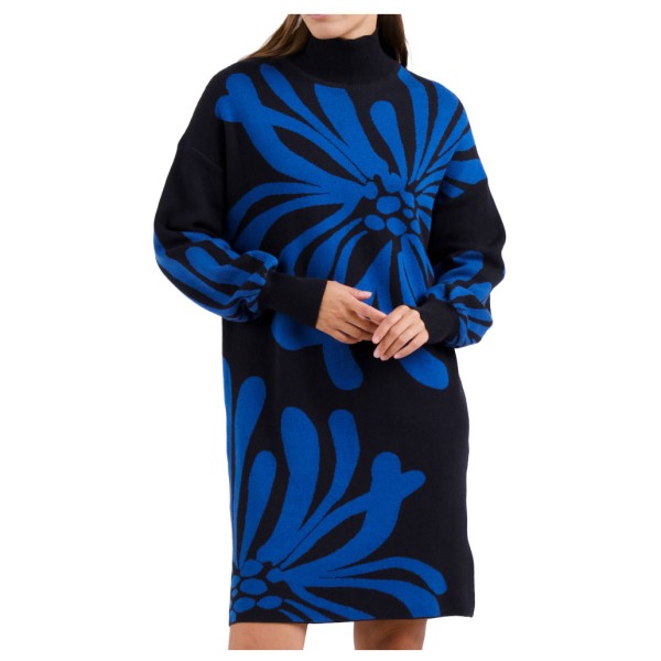 DEDICATED - Women's Dress Nikkala Big Flower - Kleid Gr L blau