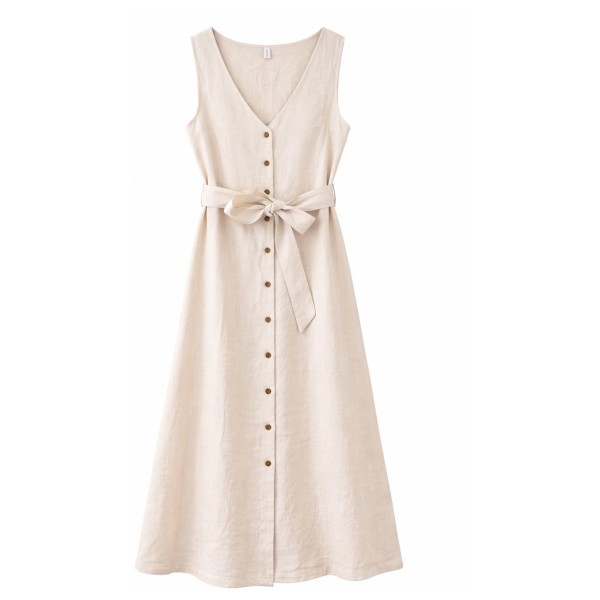 Mazine Sleeveless Linen Maxi Dress Kleid Damen (Gr L |beige)