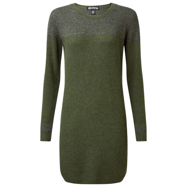 Sherpa Women’ Maya Texture Dress Jurk Olijfgroen