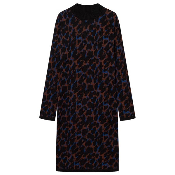DEDICATED Women’s Dress Lo Leopard Jurk Zwart