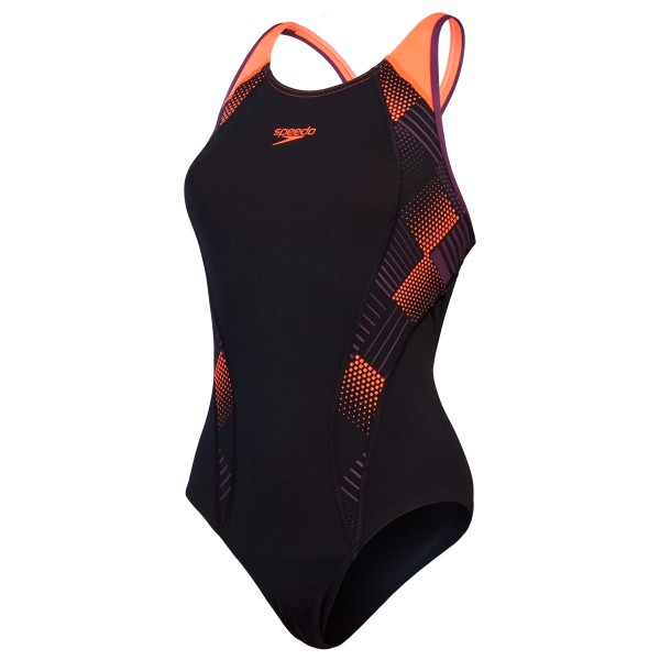 Image of Speedo - Women"s Placement Laneback - Badeanzug Gr 34;36;38;40;42;44 schwarz'