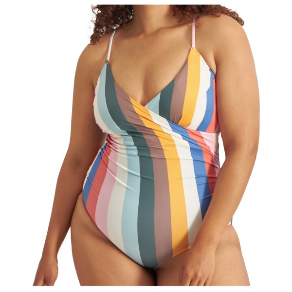 Image of DEDICATED - Women"s Wrap Swimsuit Klinte - Badeanzug Gr S;XL;XS bunt;grau;oliv;schwarz'