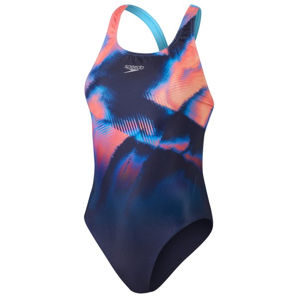 Image of Speedo - Women"s Placement Digital Powerback - Badeanzug Gr 38 blau'