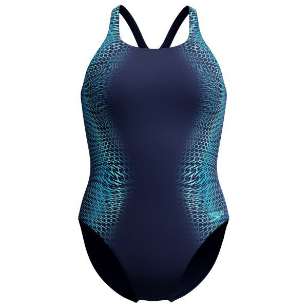 Speedo Women’s Digital Printed Medalist Badpak Blauw