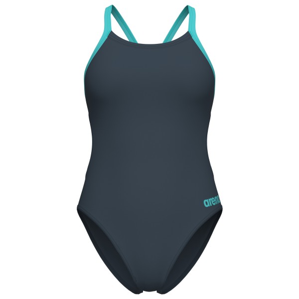 Arena Women’s Team Swimsuit Challenge Solid Badpak Blauw