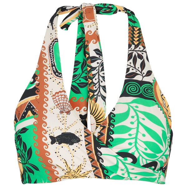 Image of Seafolly - Women"s Atlantis DD Wrap Front Halter Bra - Bikini-Top Gr 34;36;38 bunt;grün'