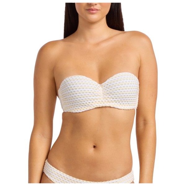 Bikini Top Seafolly Mesh Effect Bustier Bandeau Damen (Gr 36 |orange)