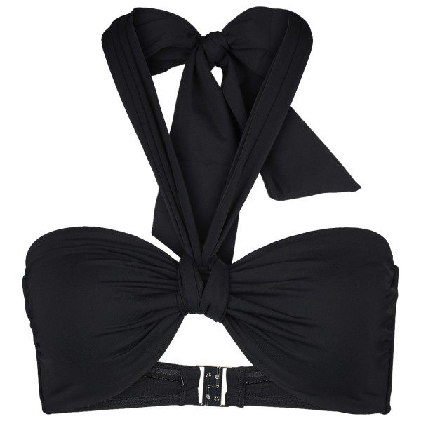 Image of Seafolly - Women"s Seafolly Collective Sash Tie Front Bandeau - Bikini-Top Gr 34;36;38;40 rosa;schwarz;türkis'