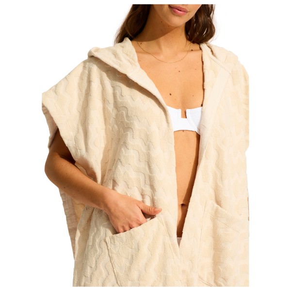 Image of Seafolly - Women"s Spring Festival Towel Poncho - Surf Poncho Gr One Size weiß'