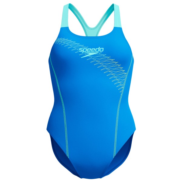 Speedo – Women’s Medley Logo 1 Piece – Badpak maat 34, Blauw