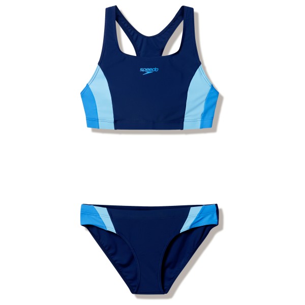 Speedo Women’s Colourblock Splice 2 Piece 2.0 Bikini Blauw