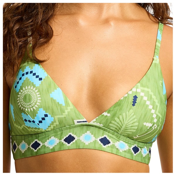 Image of Seafolly - Women"s Kasbah Banded Bralette - Bikini-Top Gr 34 bunt'