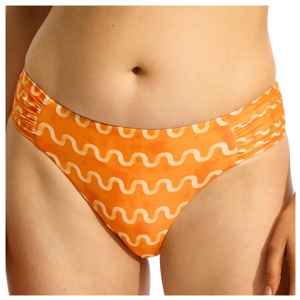 Image of Seafolly - Women"s Soundwave Ruched Side Retro Pant - Bikini-Bottom Gr 32;34;36;38;40;42;44 blau'