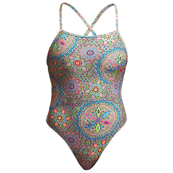 Funkita – Women’s Tie Me Tight One Piece – Badpak maat 36, Grijs