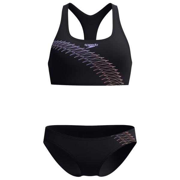 Speedo Women’s Medley Logo 2 Piece Bikini Zwart
