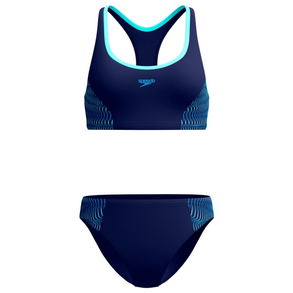 Speedo Placement 2 Piece Bikini Women (Gr 42 |blau)