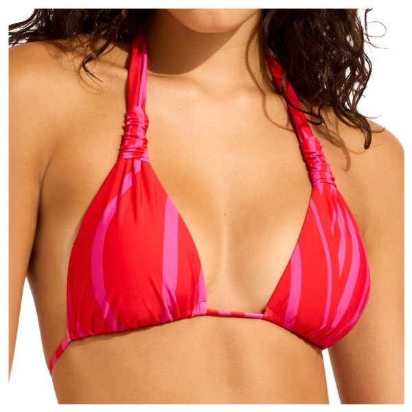 Seafolly – Women’s Coastline Multi Fit Longline Tri – Bikinitop maat 44, Oranje