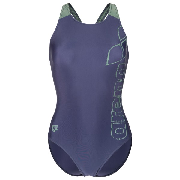 Arena – Women’s Scratchy Swimsuit V Back – Badpak maat 38, Blauw