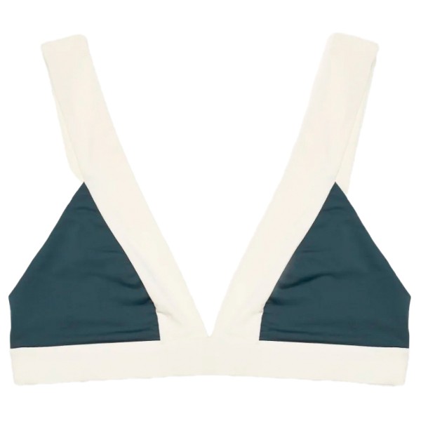 MYMARINI Top Bikini-Top Damen (Gr L |weiß/blau)