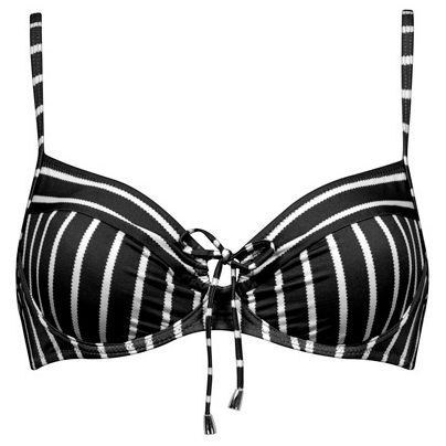 Lidea Line Up Underwire Bikini Top Bikini-Top Damen (Gr 40 - Cup: E |schwarz/grau)