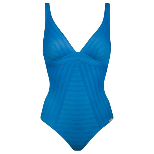 Lidea Linear Code Swimsuit Badeanzug Damen (Gr 44 - Cup: B |blau)