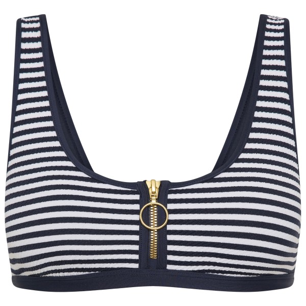 Bikini Top Seafolly Clubhouse Zip Front Tank Top Damen (Gr 32 |grau)